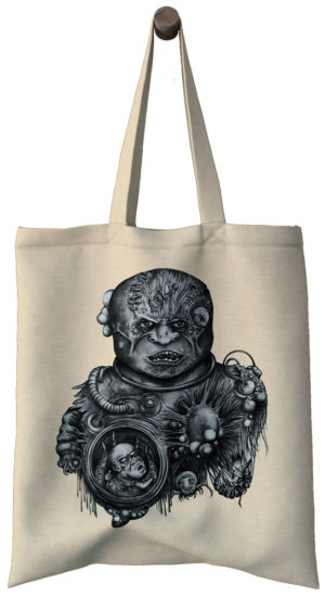 Shopper, Cotton bag, nákupná taška, Sergey Kapyski, horror, print